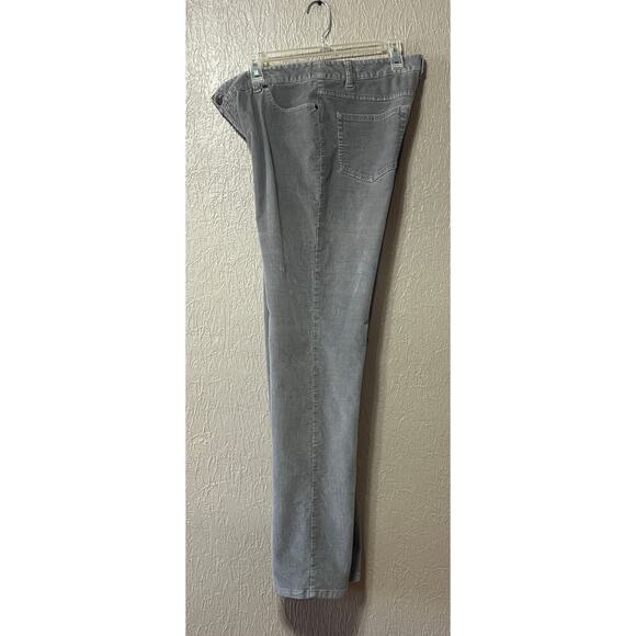 J. Jill Women's Corduroy Gray Slim Leg Pants Cotton Stretch Mid Rise Size 12 - Picture 3 of 14
